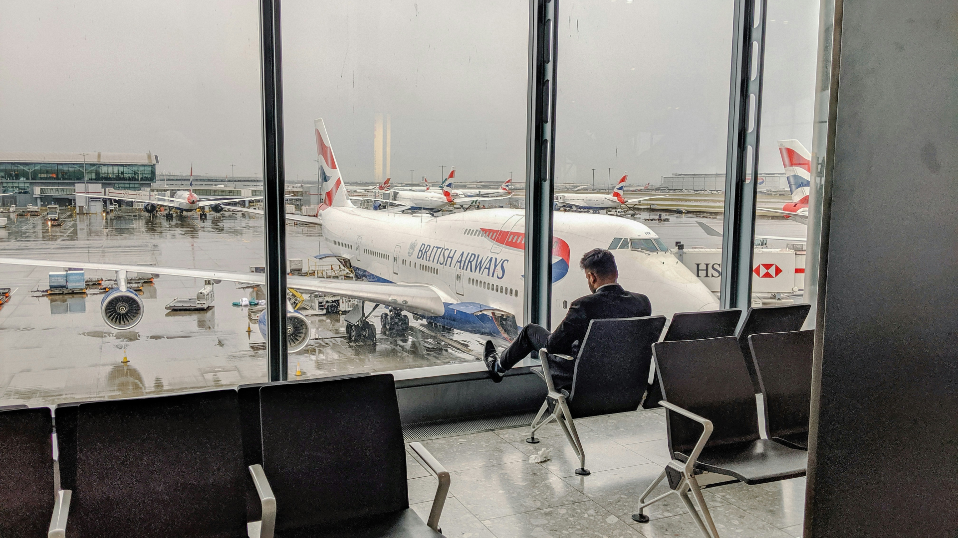 Man in the airport