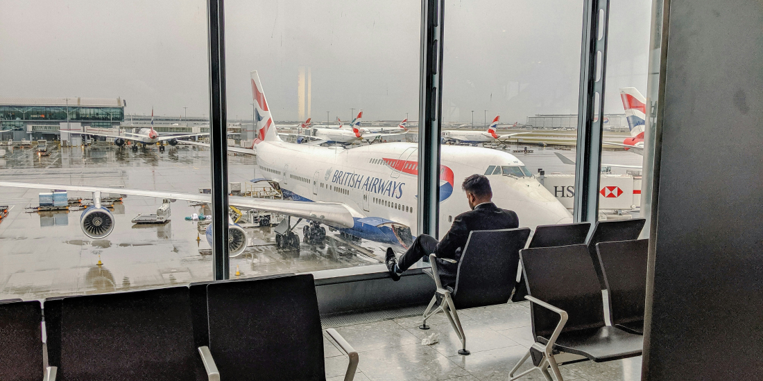 Man in airport