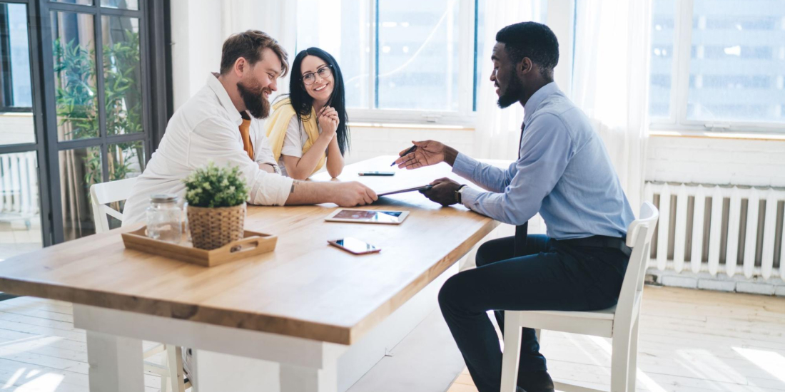 Couple buying a house from a letting agent